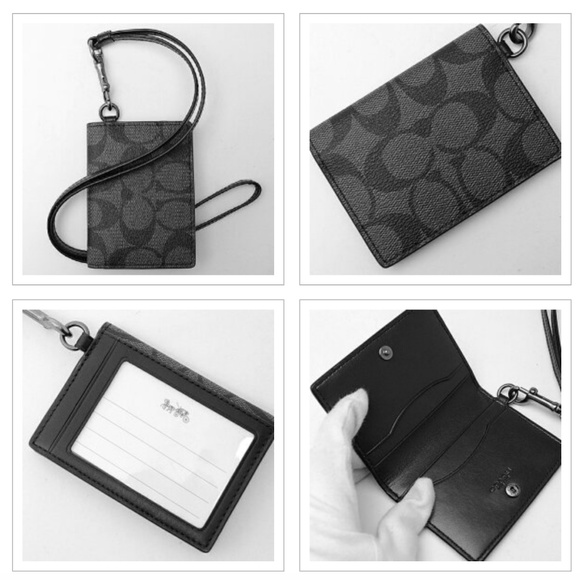 coach id card holder